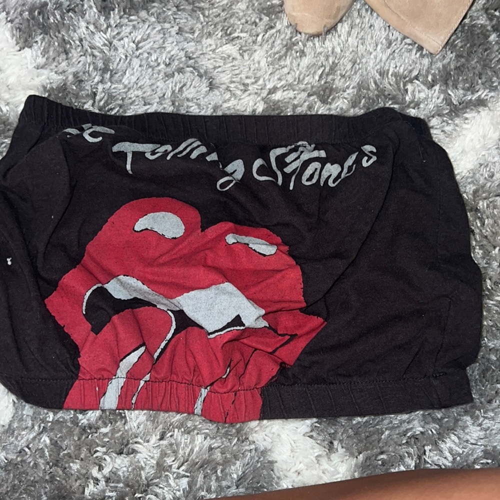 American Eagle Rolling Stones Crop